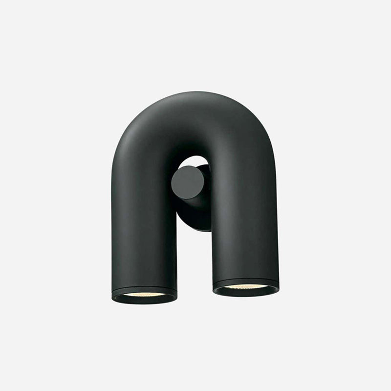 Modernism 2-Light Polished Wall Mounted Sconce Metallic Unique Wall Light