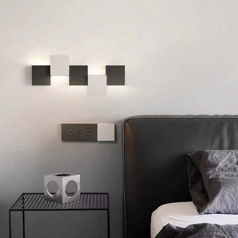 Modern 2/3/5-Light White/Black Wall Mounted Sconce Metal Wall Light