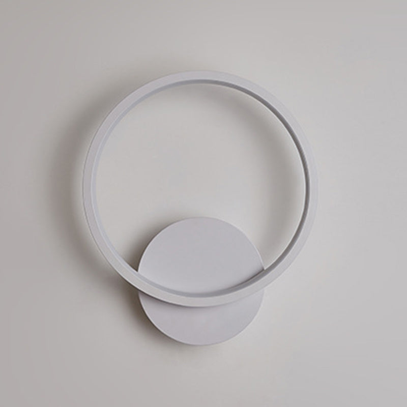 Modernism Single White/Black Wall Mounted Sconce Metal LED Wall Light