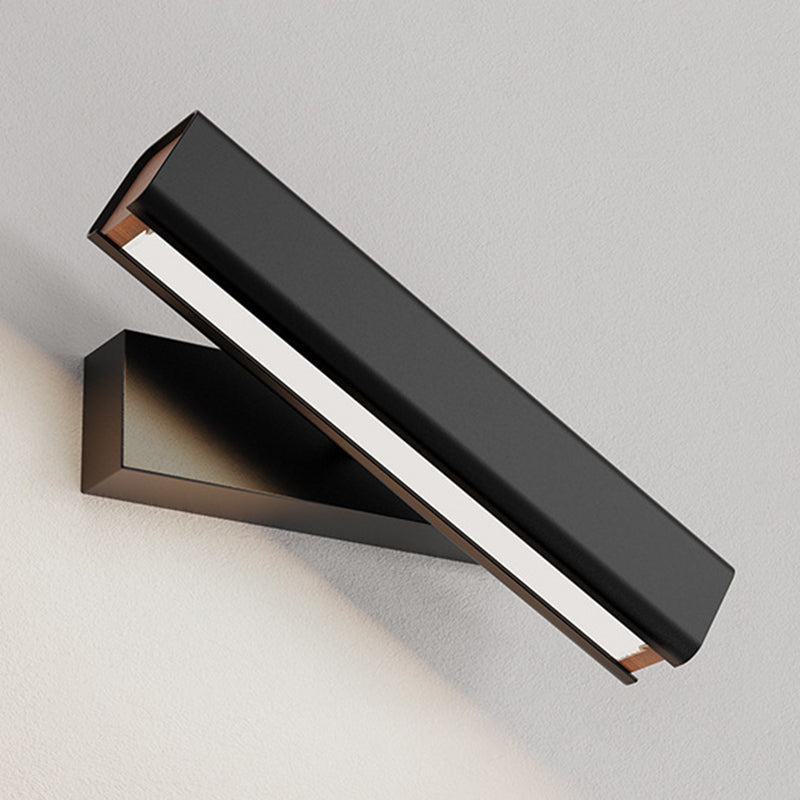 Modernism Single Black Wall Mounted Sconce LED Metal Wall Light