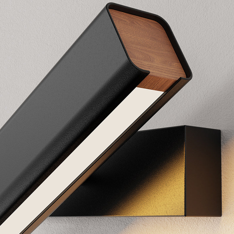 Modernism Single Black Wall Mounted Sconce LED Metal Wall Light