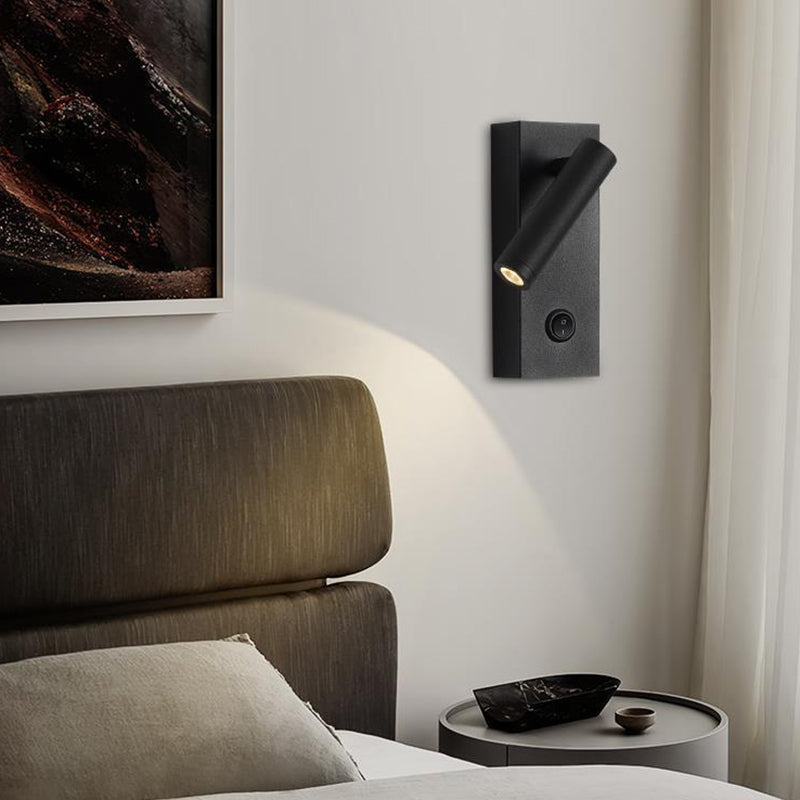 White/Black Modern Single Wall Mounted Sconce LED Metal Wall Light