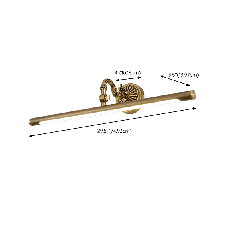 1-Light Mirror Front Light Modern LED Vanity Light with Acrylic Shade for Bathroom