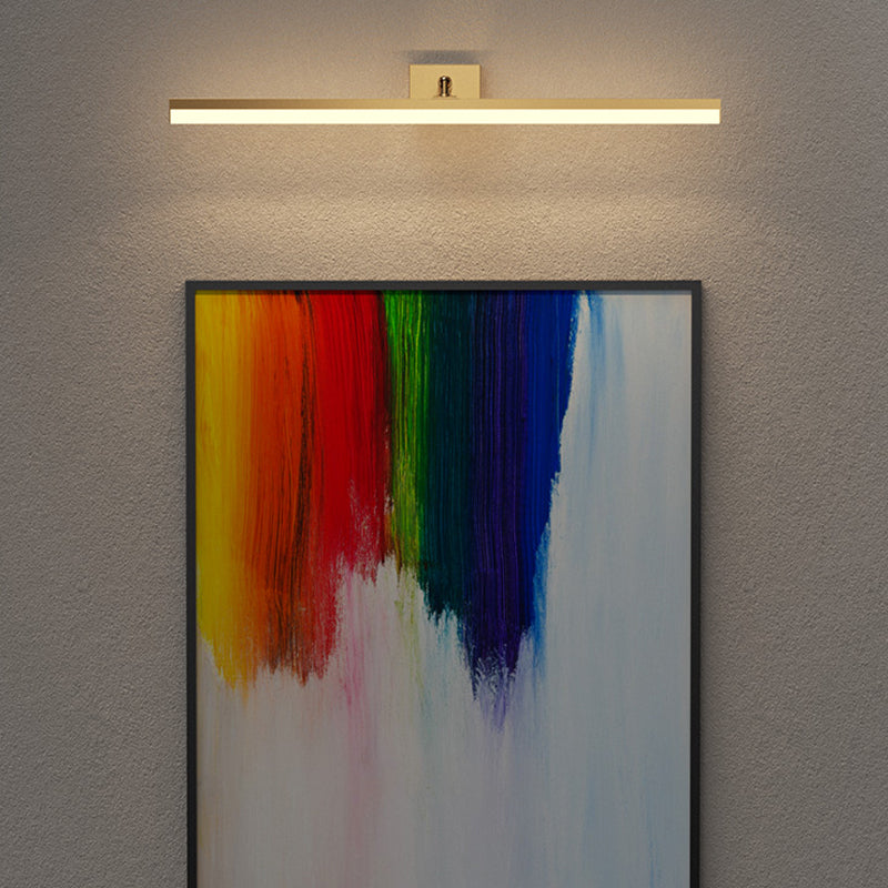 Modern Simple Mirror Front Light LED Vanity Light with Acrylic Shade for Bathroom