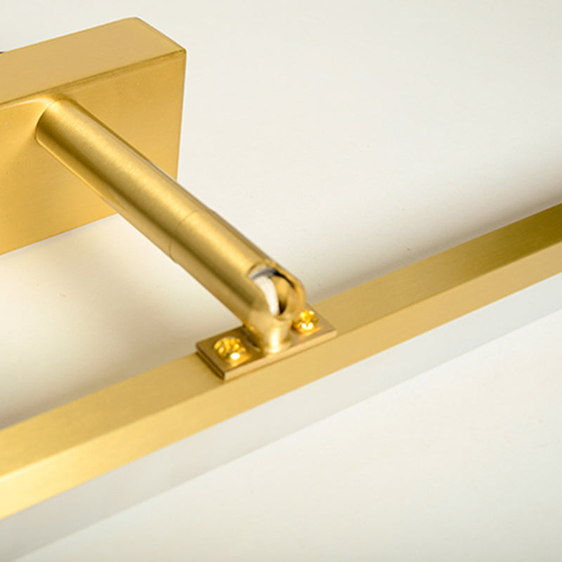 Modern Simple Mirror Front Light LED Vanity Light with Acrylic Shade for Bathroom