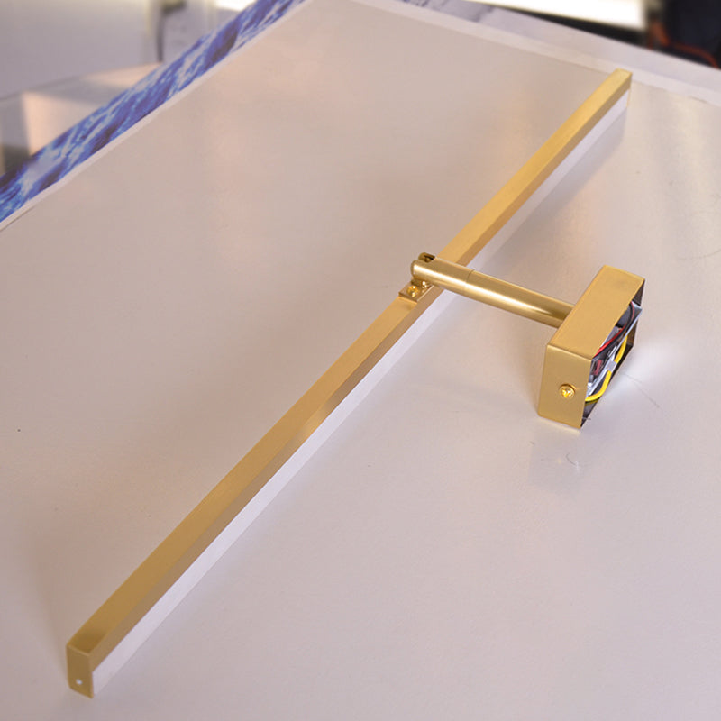 Modern Simple Mirror Front Light LED Vanity Light with Acrylic Shade for Bathroom