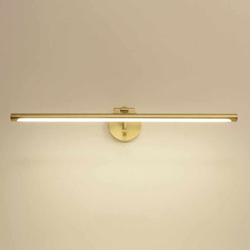 LED Copper Mirror Front Light Modern Vanity Light with Acrylic Shade for Bathroom