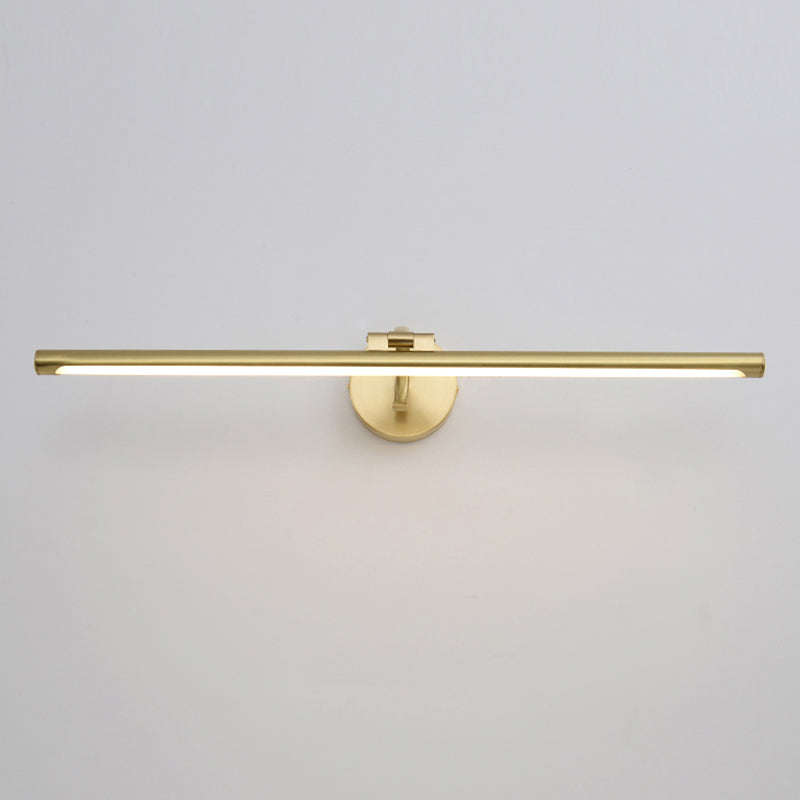 LED Copper Mirror Front Light Modern Vanity Light with Acrylic Shade for Bathroom