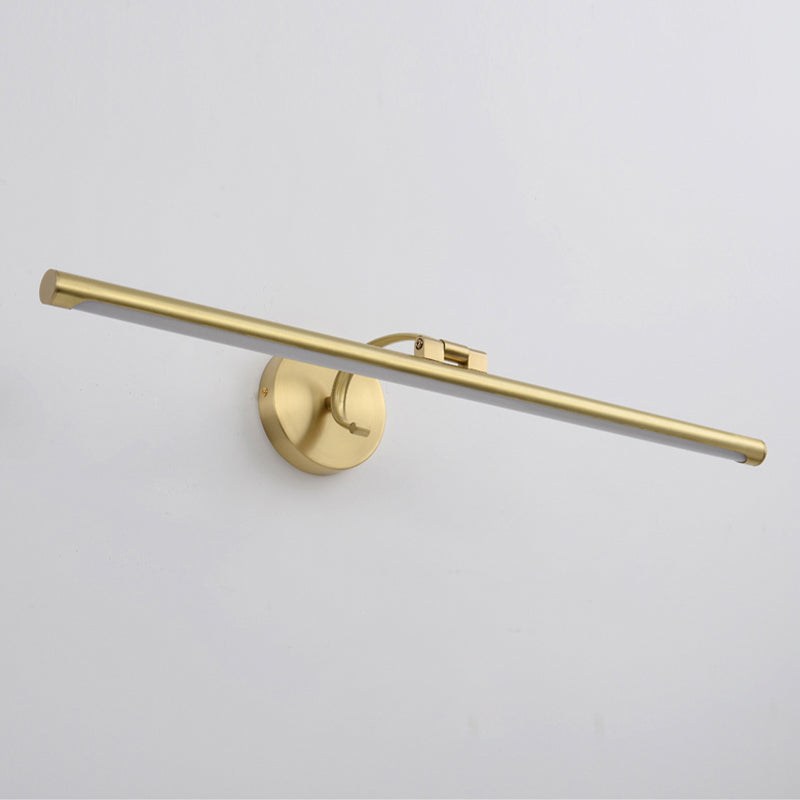 LED Copper Mirror Front Light Modern Vanity Light with Acrylic Shade for Bathroom