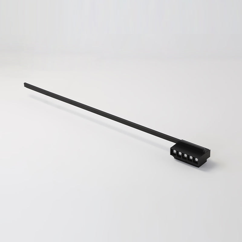 Linear Shape Metal Vanity Lamp Modern Style 2 Lights Vanity Light Fixture in Black