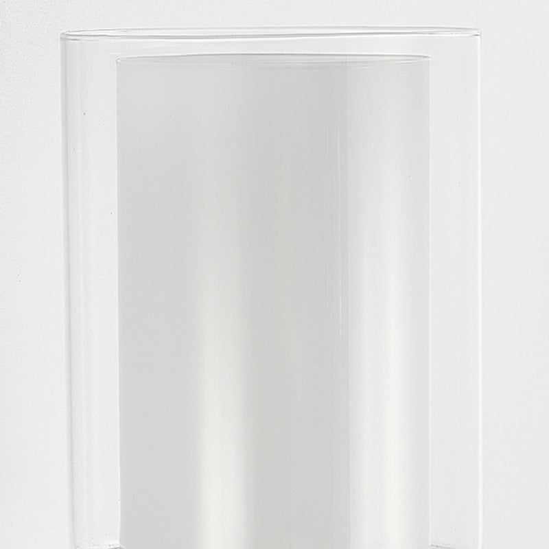 Modern Vanity Lighting Cylinder Shade Wall Light Fixture with Glass for Bathroom