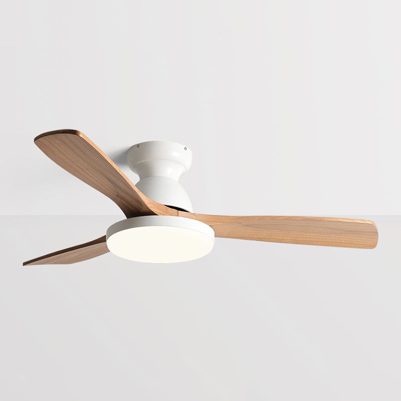 Black / White / Grey Fan Light Metal and Acrylic LED 3 - Blades Modern Ceiling Fan