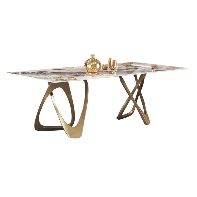 Nordic 1/3/4/5/8 Pieces Dining Set Rectangle Stone Dining Table for Dining Room