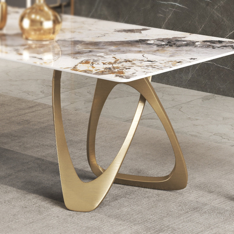 Nordic 1/3/4/5/8 Pieces Dining Set Rectangle Stone Dining Table for Dining Room