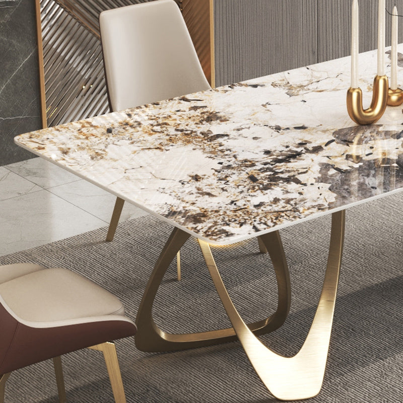 Nordic 1/3/4/5/8 Pieces Dining Set Rectangle Stone Dining Table for Dining Room