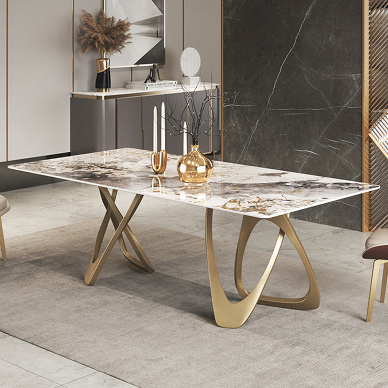 Nordic 1/3/4/5/8 Pieces Dining Set Rectangle Stone Dining Table for Dining Room