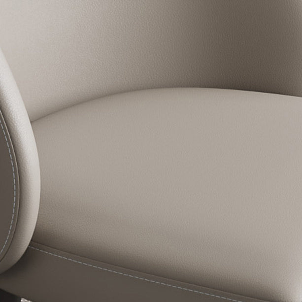 Faux Leather Kitchen Dining Chairs Contemporary Chairs with Black Metal Legs