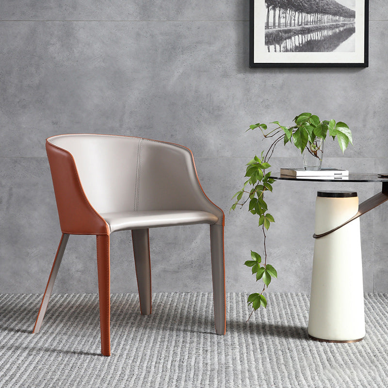 Faux Leather Kitchen Dining Side Chairs Contemporary Metal Side Chairs