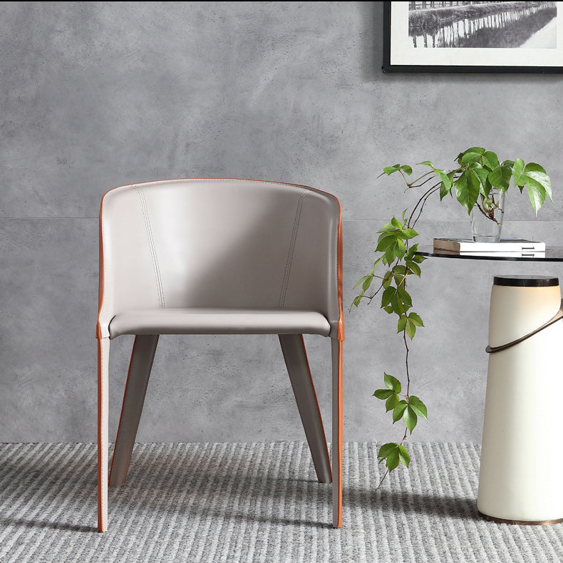 Faux Leather Kitchen Dining Side Chairs Contemporary Metal Side Chairs