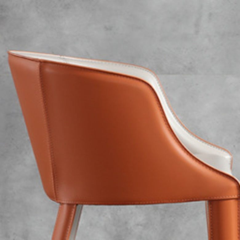 Faux Leather Kitchen Dining Side Chairs Contemporary Metal Side Chairs