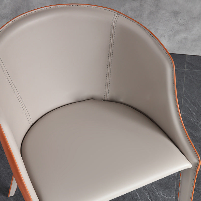 Faux Leather Kitchen Dining Side Chairs Contemporary Metal Side Chairs