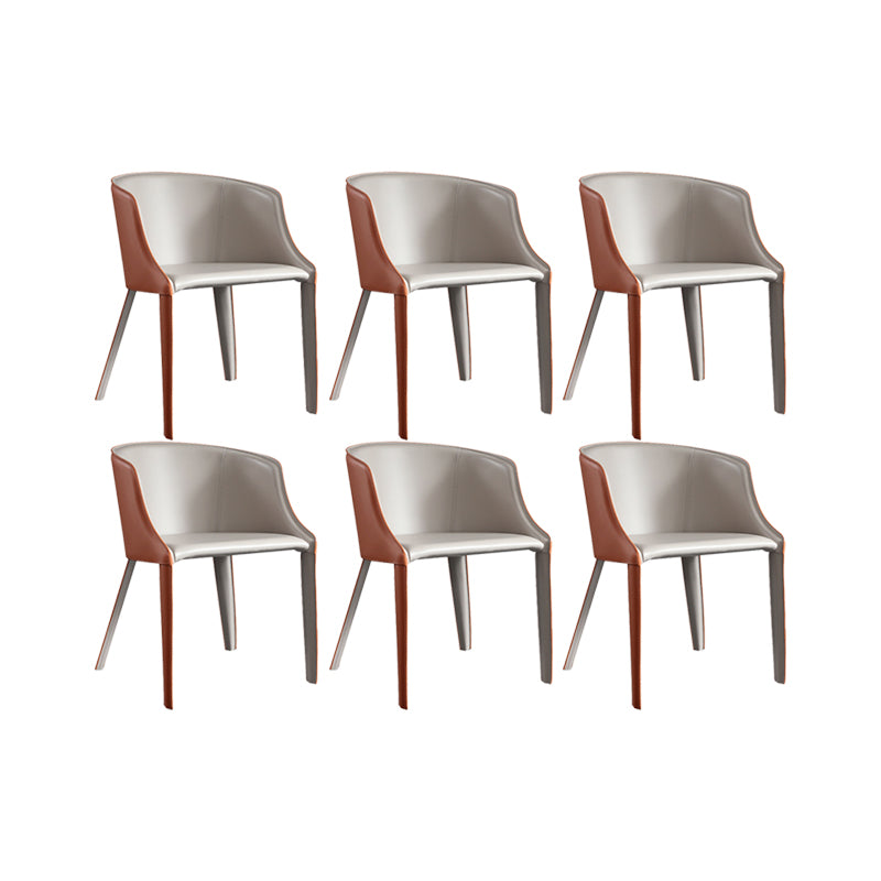 Faux Leather Kitchen Dining Side Chairs Contemporary Metal Side Chairs