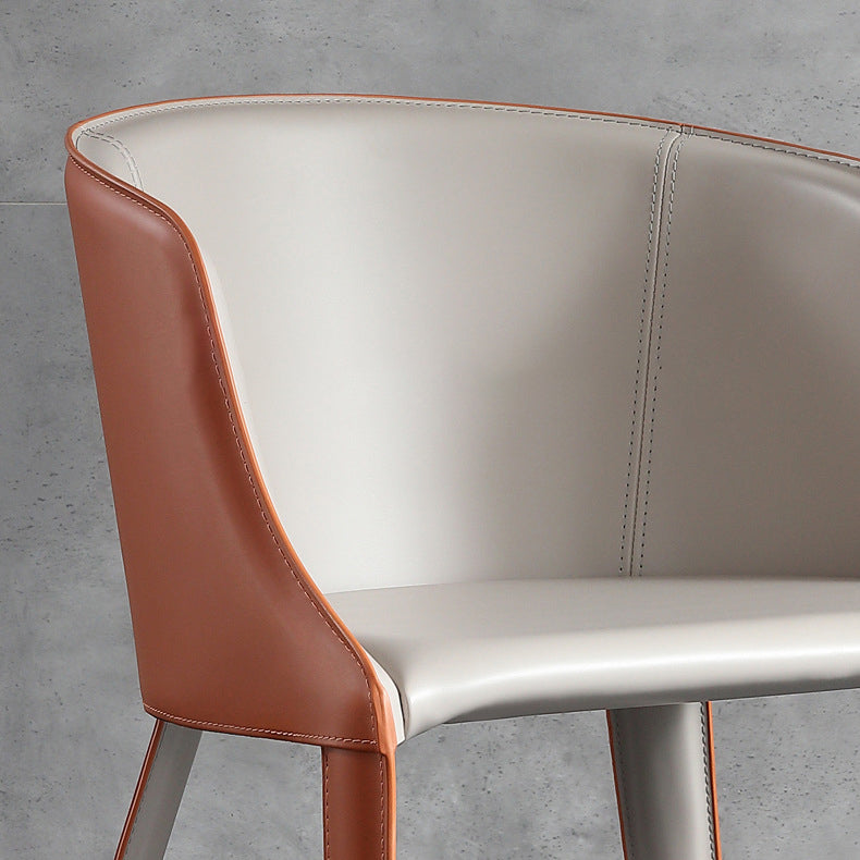 Faux Leather Kitchen Dining Side Chairs Contemporary Metal Side Chairs