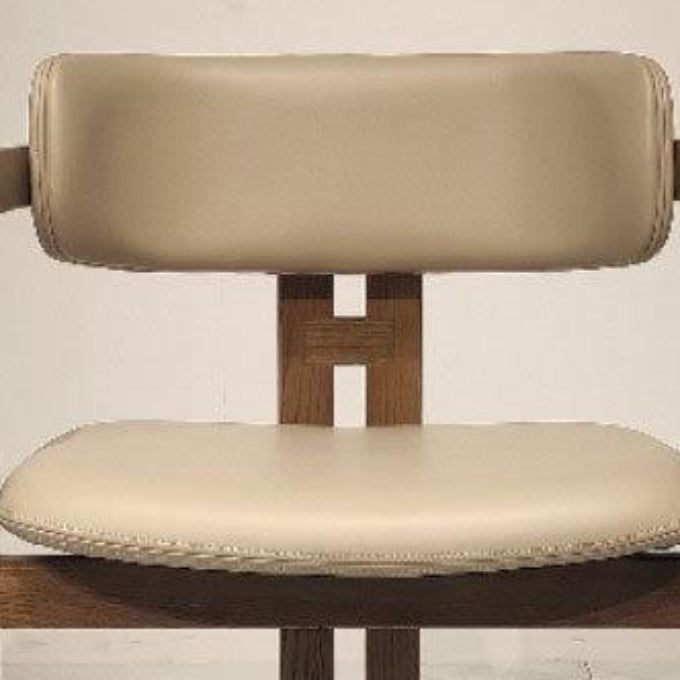 Upholstered Dining Chairs Contemporary Arm Chairs with Wood Base