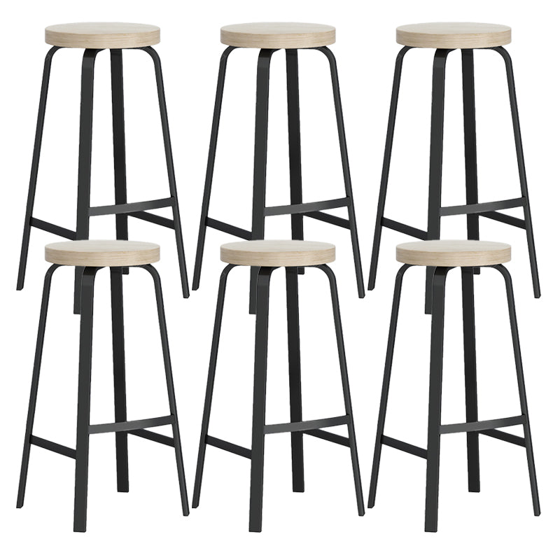 Modern Stackable Counter Height Stools Backless Bar Stools for Restaurant
