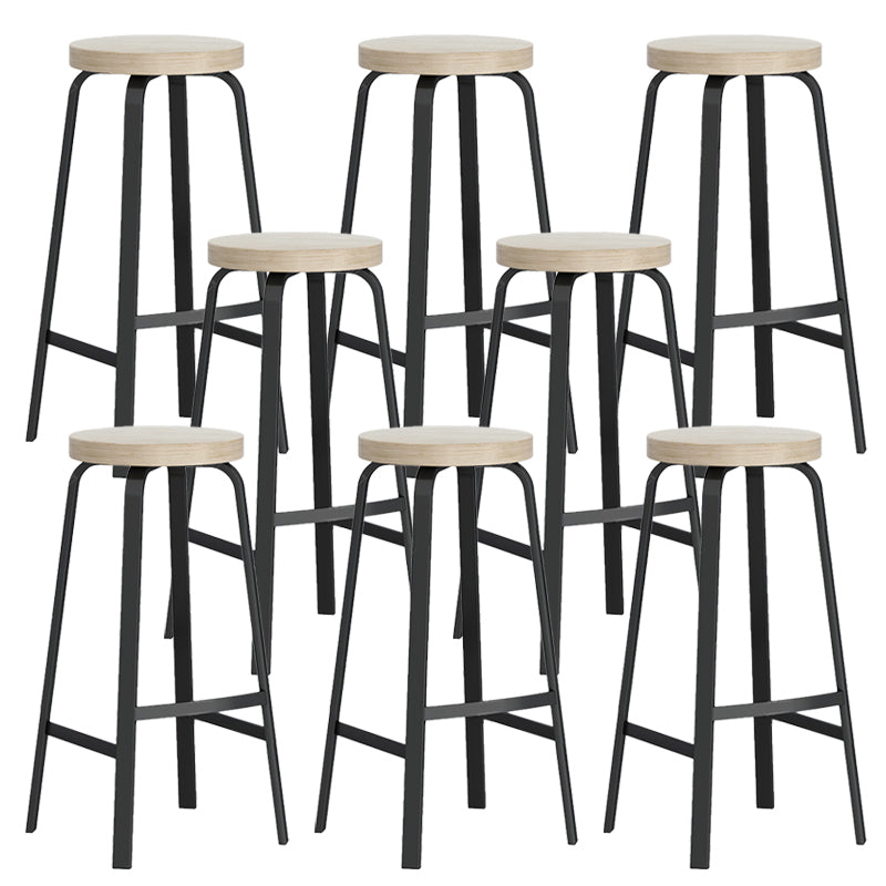 Modern Stackable Counter Height Stools Backless Bar Stools for Restaurant