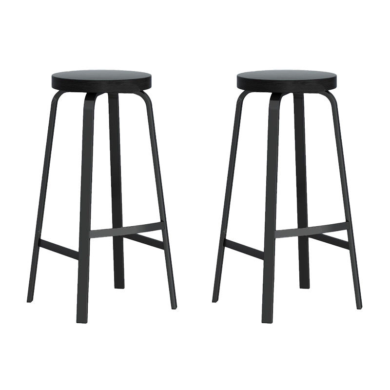 Modern Stackable Counter Height Stools Backless Bar Stools for Restaurant