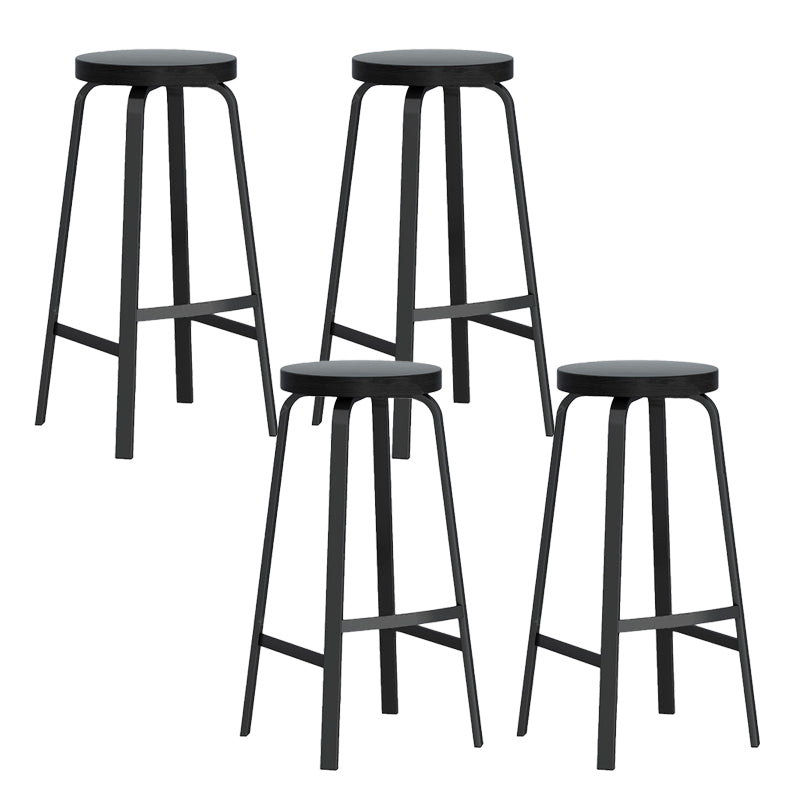 Modern Stackable Counter Height Stools Backless Bar Stools for Restaurant