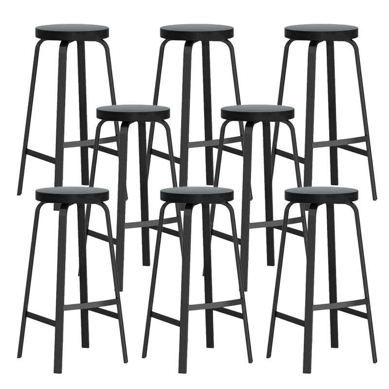 Modern Stackable Counter Height Stools Backless Bar Stools for Restaurant