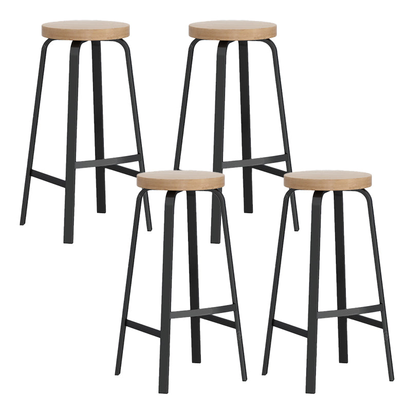 Modern Stackable Counter Height Stools Backless Bar Stools for Restaurant