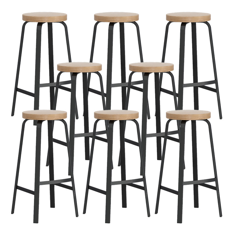 Modern Stackable Counter Height Stools Backless Bar Stools for Restaurant