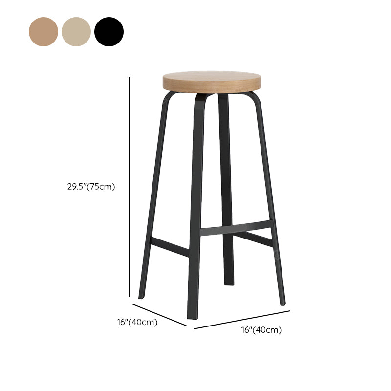 Modern Stackable Counter Height Stools Backless Bar Stools for Restaurant