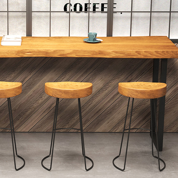Industrial Pub Dining Set Rectangular 1/5 Pieces Counter Height Set