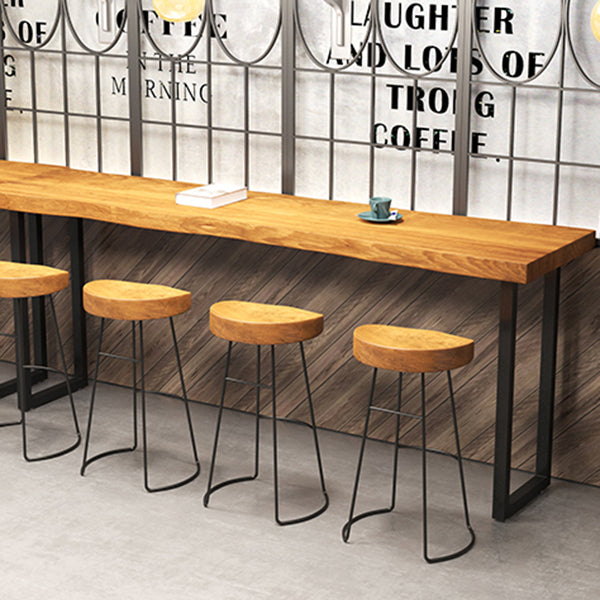 Industrial Pub Dining Set Rectangular 1/5 Pieces Counter Height Set