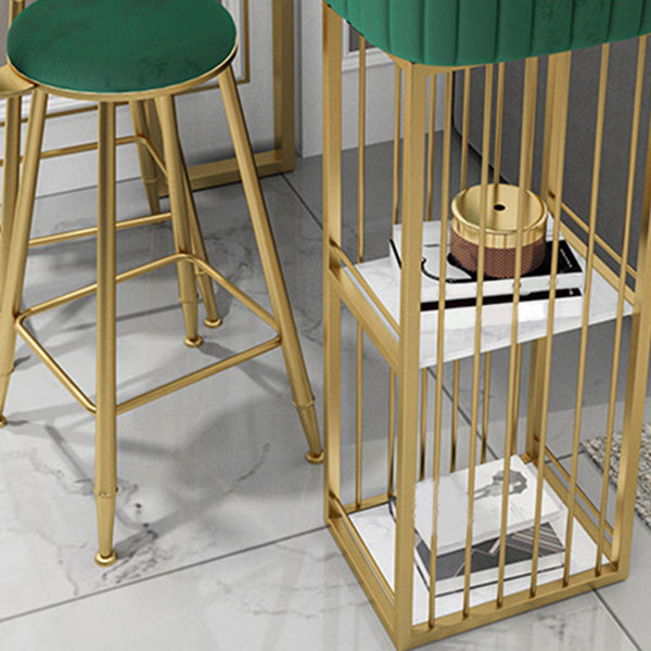 Faux Marble Counter Height Pub Set 1/2/3 Pieces Bar Stool and Table Set