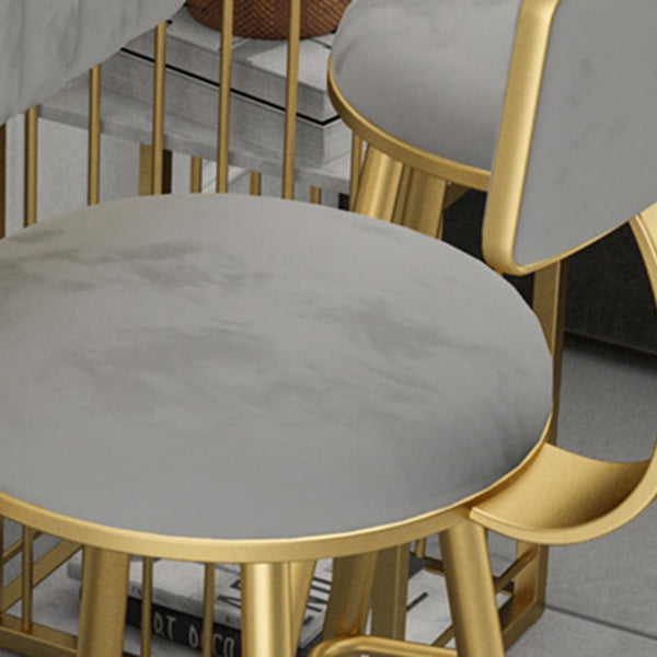 Faux Marble Counter Height Pub Set 1/2/3 Pieces Bar Stool and Table Set