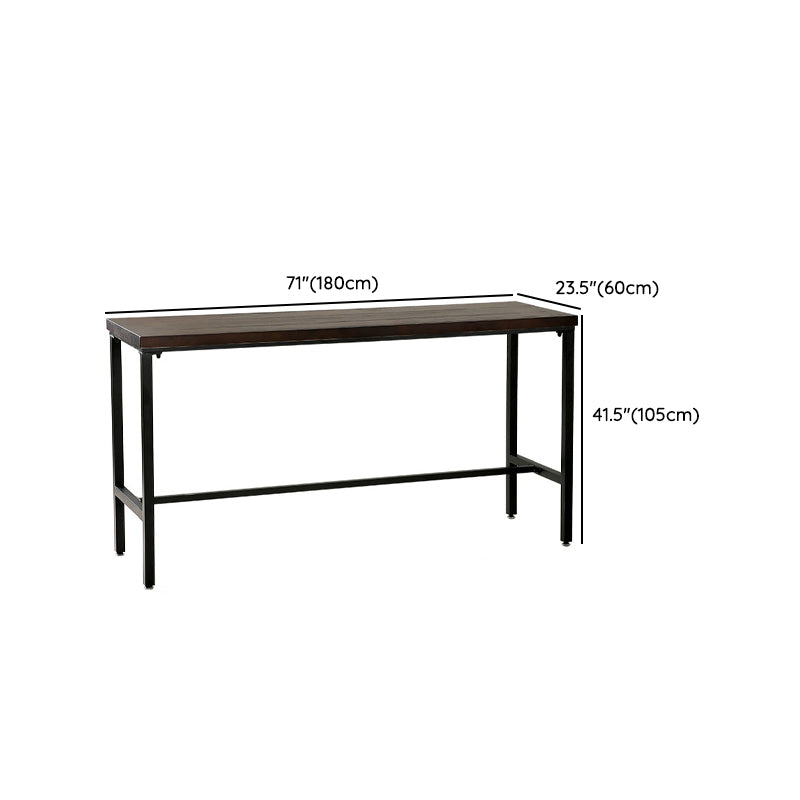 Modern Bar Height Table Solid Wood Bistro Bar Table for Patio Use