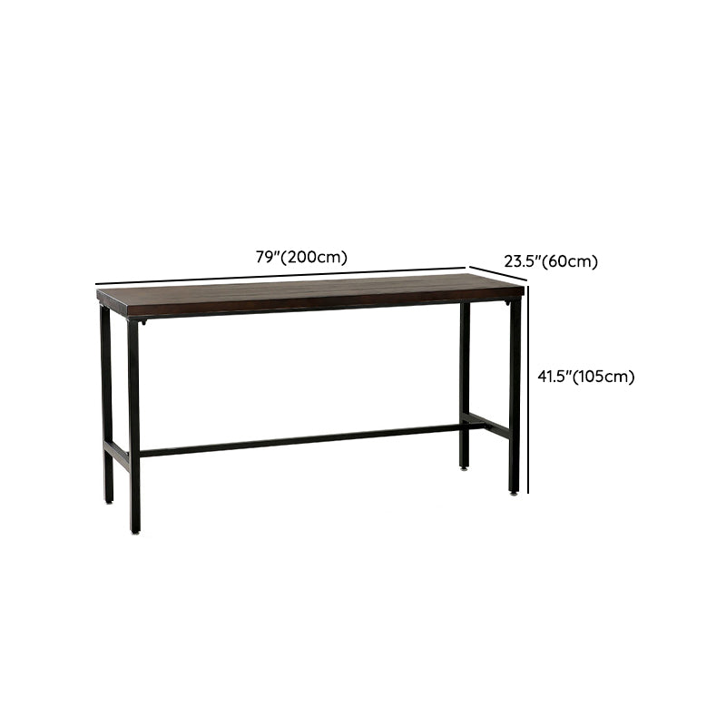 Modern Bar Height Table Solid Wood Bistro Bar Table for Patio Use
