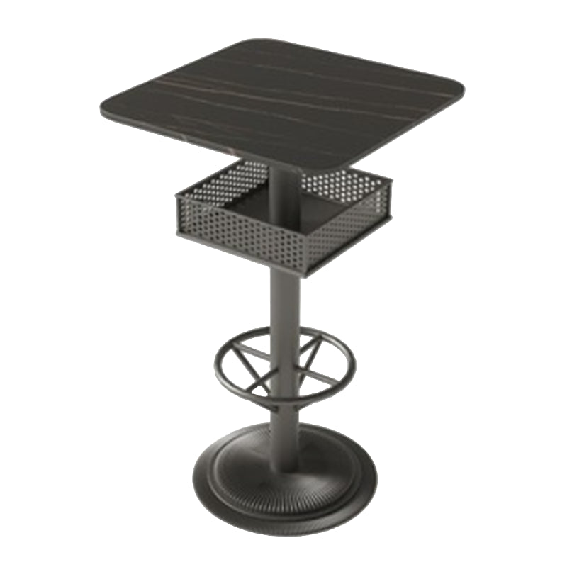 Industrial Style Bar Table Living Room Bistro Bar Desk with Storage