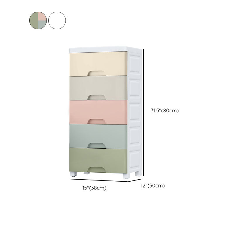 Scandinavian Kids Dressers Plastic Kids Furniture for Bedroom