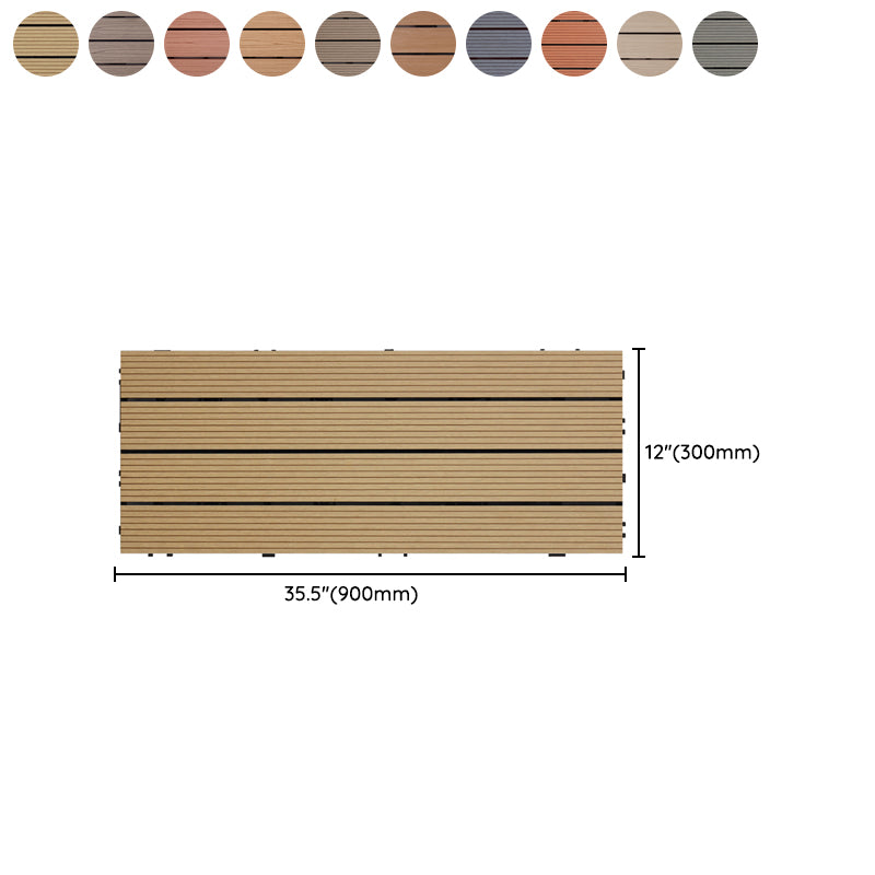 Waterproof Flooring Tiles Interlocking Composite Patio Flooring Tiles