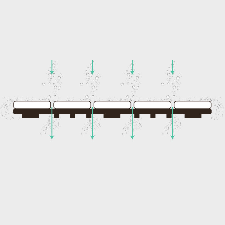 Composite Deck Tile Solid Color Water Resistant Patio Flooring Tile