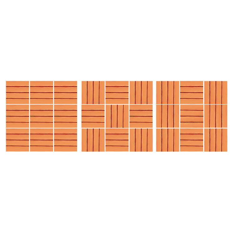 Composite Deck Tile Solid Color Water Resistant Patio Flooring Tile