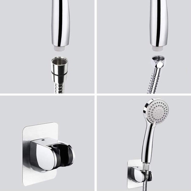 Traditional Shower Head Plain Metal Round Handheld Shower Head