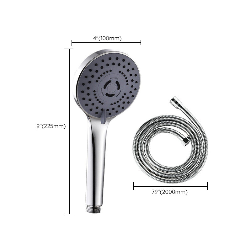 Modern Plastic Shower Head Round Handheld Shower Head with Adjustable Water Flow