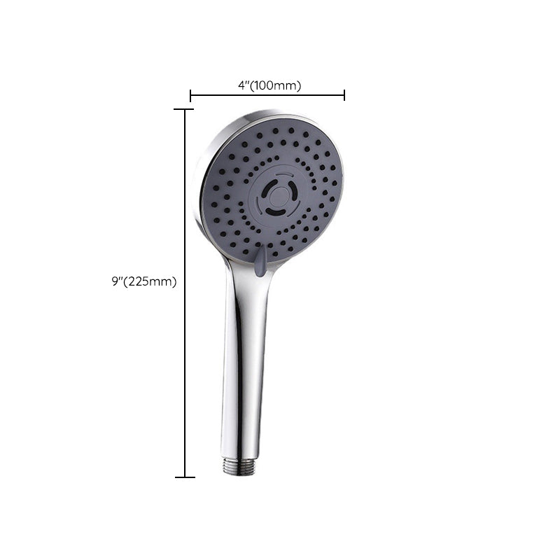 Modern Plastic Shower Head Round Handheld Shower Head with Adjustable Water Flow